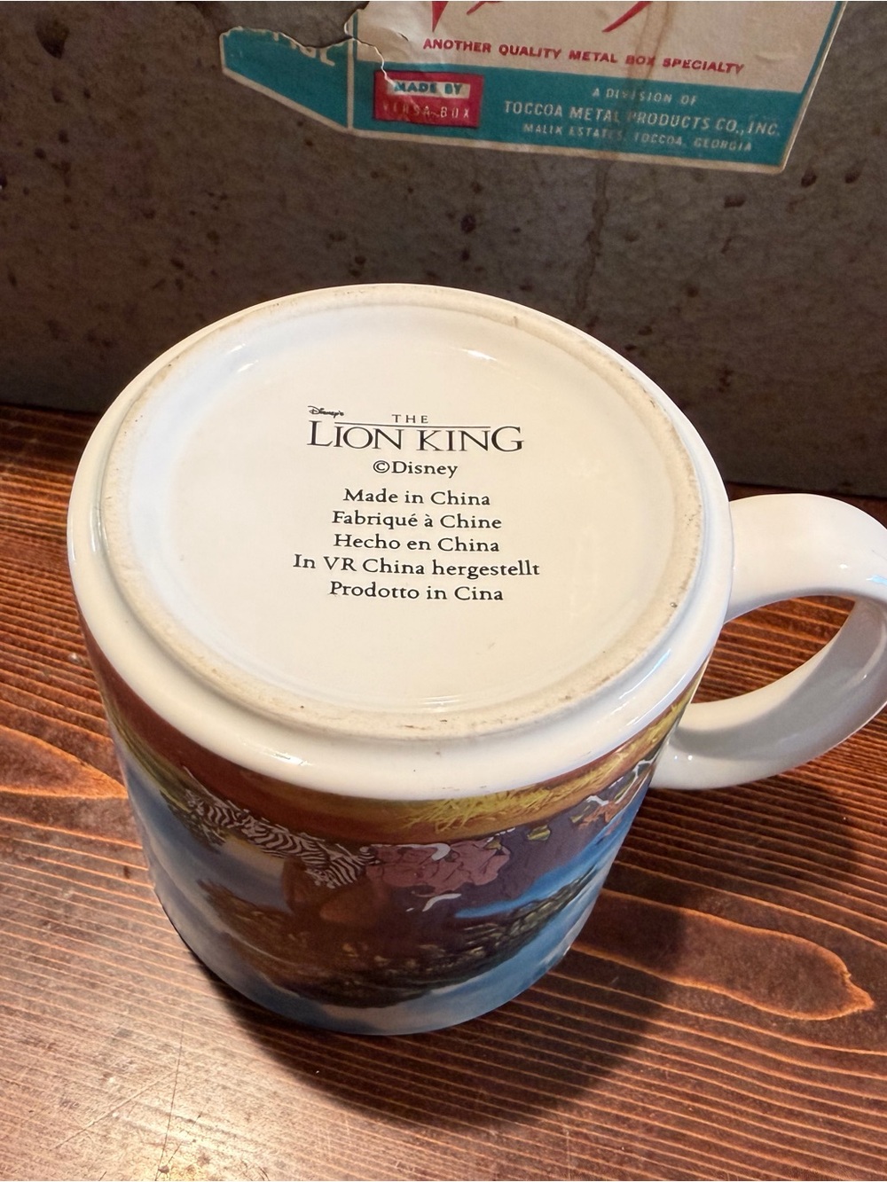 Disney Lion King Ceramic Mug in Blue and Orange - Picture 3 of 4